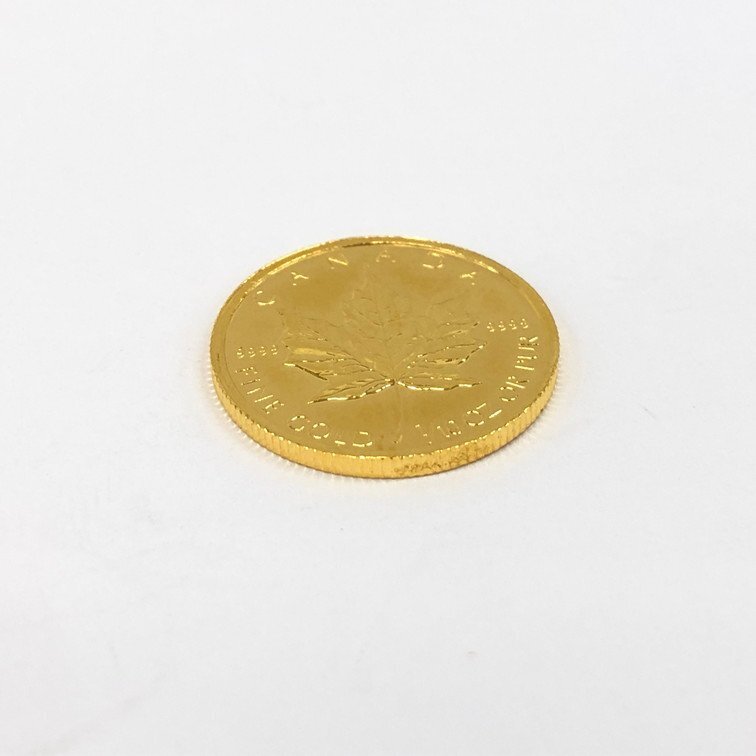 K24 original gold Maple leaf gold coin 1/10 ounce 3.1g[CCAY6043]