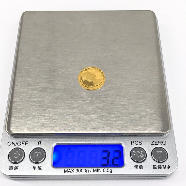 K24　金貨幣　マン島　キャット金貨　1/10オンス　重量3.2g【CCAY7030】_画像8