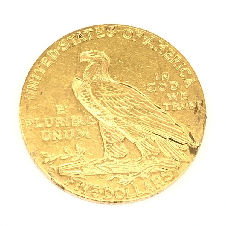 K21.6 インディアン金貨 2点セット 総重量17.3g 【CCAZ7023】_画像2
