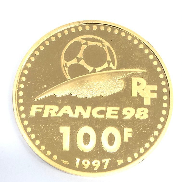 K22 1998 год Франция World Cup память золотой медаль 3 позиций комплект полная масса 51.0g[CCAZ7031]