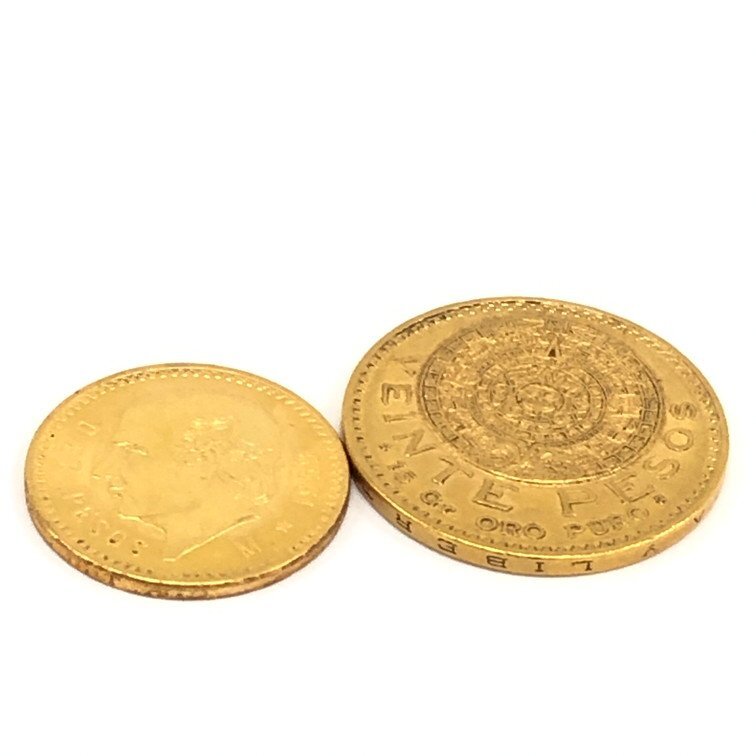 K21.6 金貨幣 メキシコ 2点おまとめ 総重量24.9g【CCAY8013】の画像6
