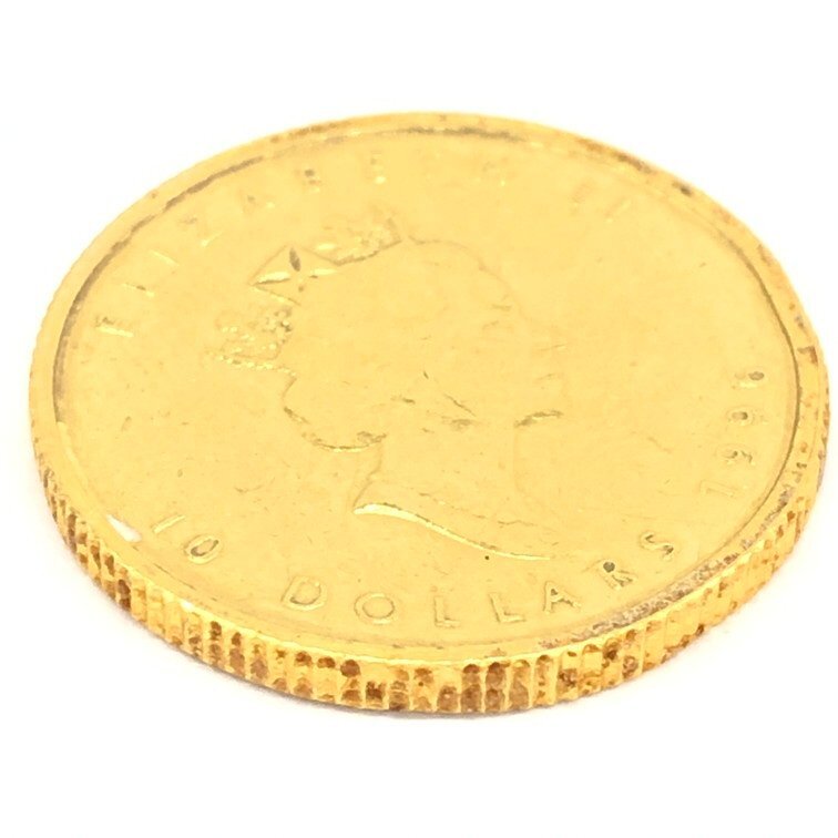 K24 original gold Maple leaf gold coin 1/4 ounce 7.8g[CCAZ7044]