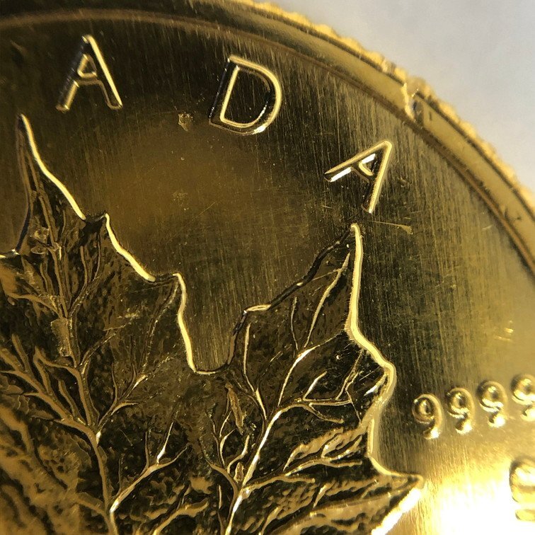 K24 original gold Maple leaf gold coin 1/4 ounce 7.7g[CCAZ7028]