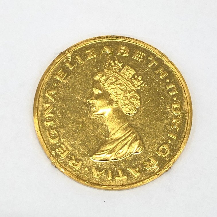 K24 оригинальный золотой медаль 999.9 печать Elizabeth 2./ imperial состояние Crown масса 3.1g[CCAY7041]