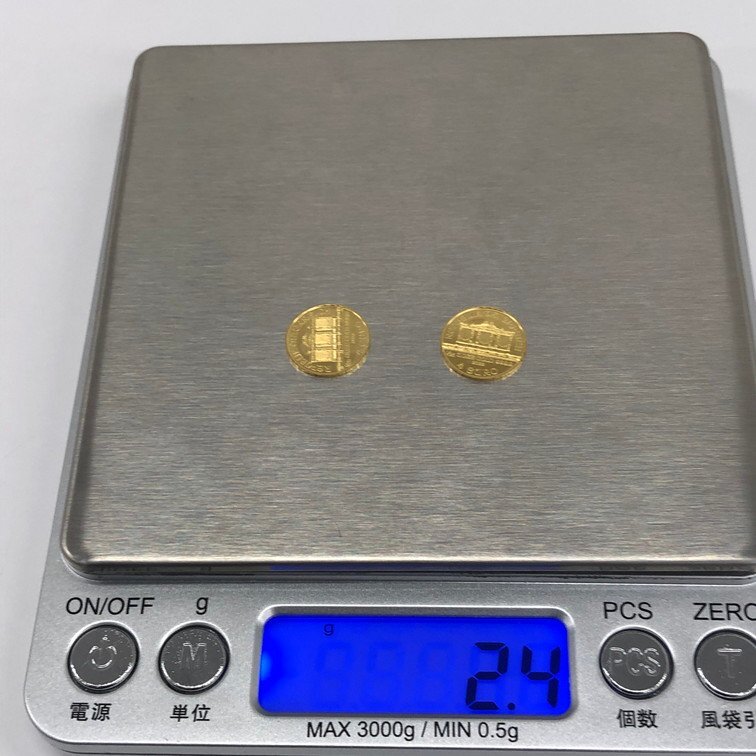 K24 金貨幣 オーストリア フィルハーモニー金貨 4ユーロ 2点おまとめ 総重量2.4g【CCAY7096】の画像10