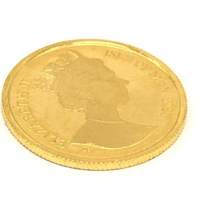 K24　金貨幣　マン島　キャット金貨　1/10オンス　重量3.2g【CCAY7030】_画像3