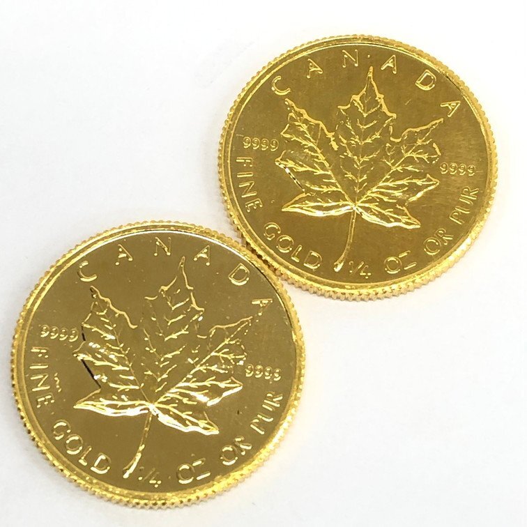 K24 金貨幣 カナダ メイプルリーフ金貨 10ドル 5点おまとめ 重量39.0g【CCAY8010】の画像4