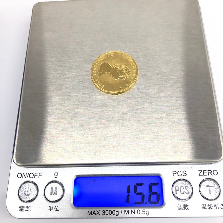 K24 original gold Maple leaf gold coin 1/2 ounce 15.6g[CCAZ7029]
