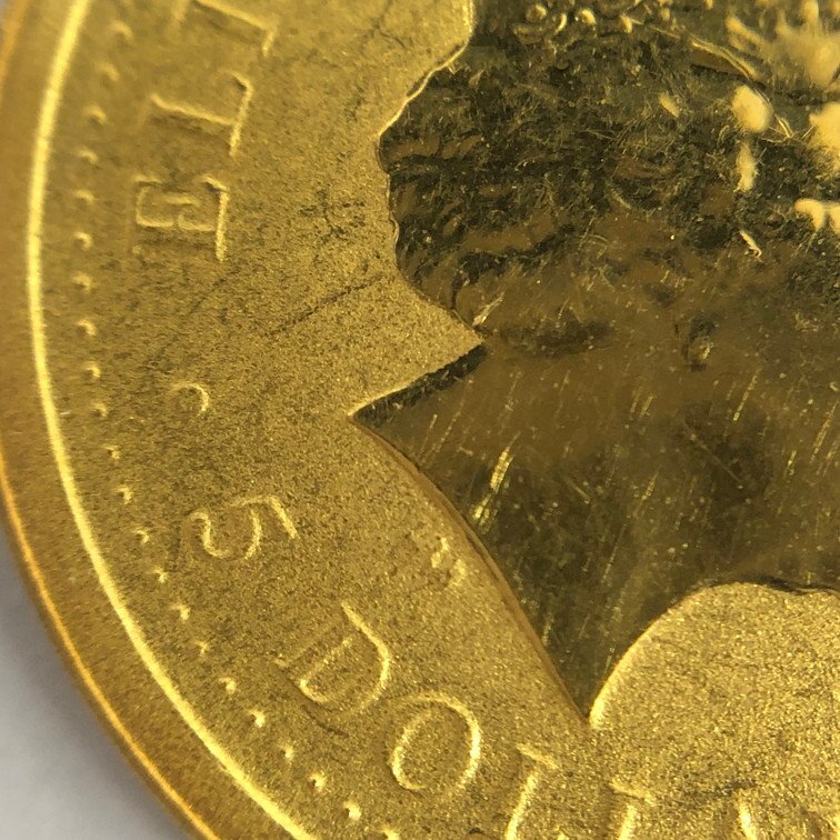 K24 金貨幣 オーストラリア 干支金貨(龍) 5ドル 重量1.5g【CCAY7053】の画像7