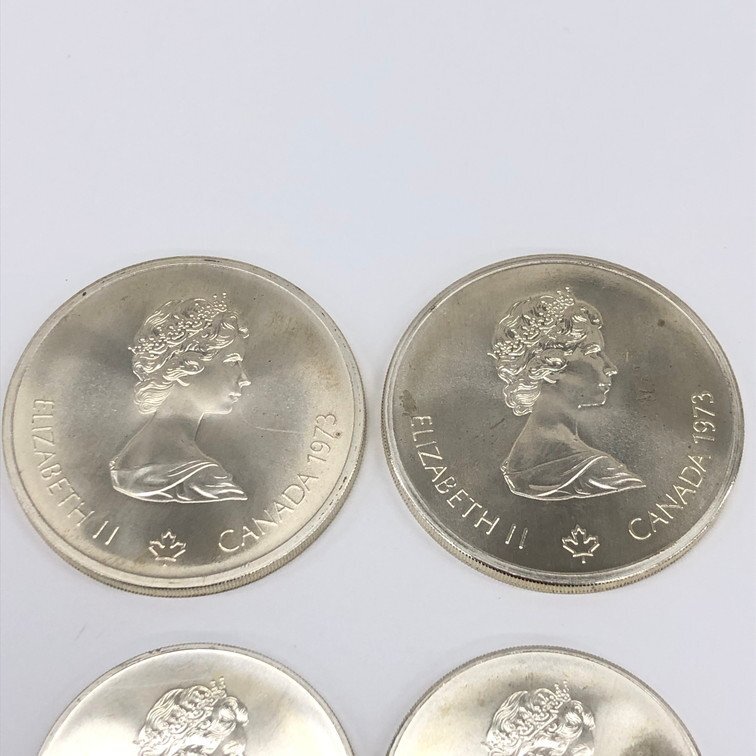 第21回オリンピックモントリオール大会記念銀貨 4枚セット 箱付き JOC 74 P 027【CCBA6013】の画像3