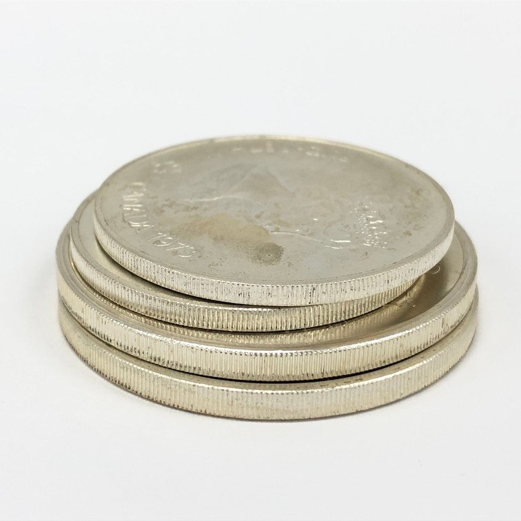 第21回オリンピックモントリオール大会記念銀貨 4枚セット 箱付き JOC 74 P 027【CCBA6013】の画像6
