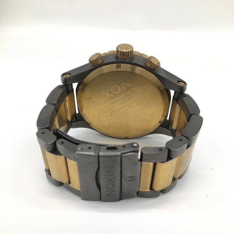 NIXON ニクソン 腕時計 THE51-30 CHRONO クォーツ 不動品【CCBB4018】の画像4