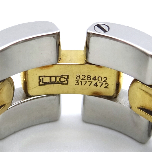  Chopard happy кольцо с бриллиантом примерно 11.5 номер K18 желтое золото нержавеющая сталь K18YG SS кольцо Chopard Yokohama BLANC