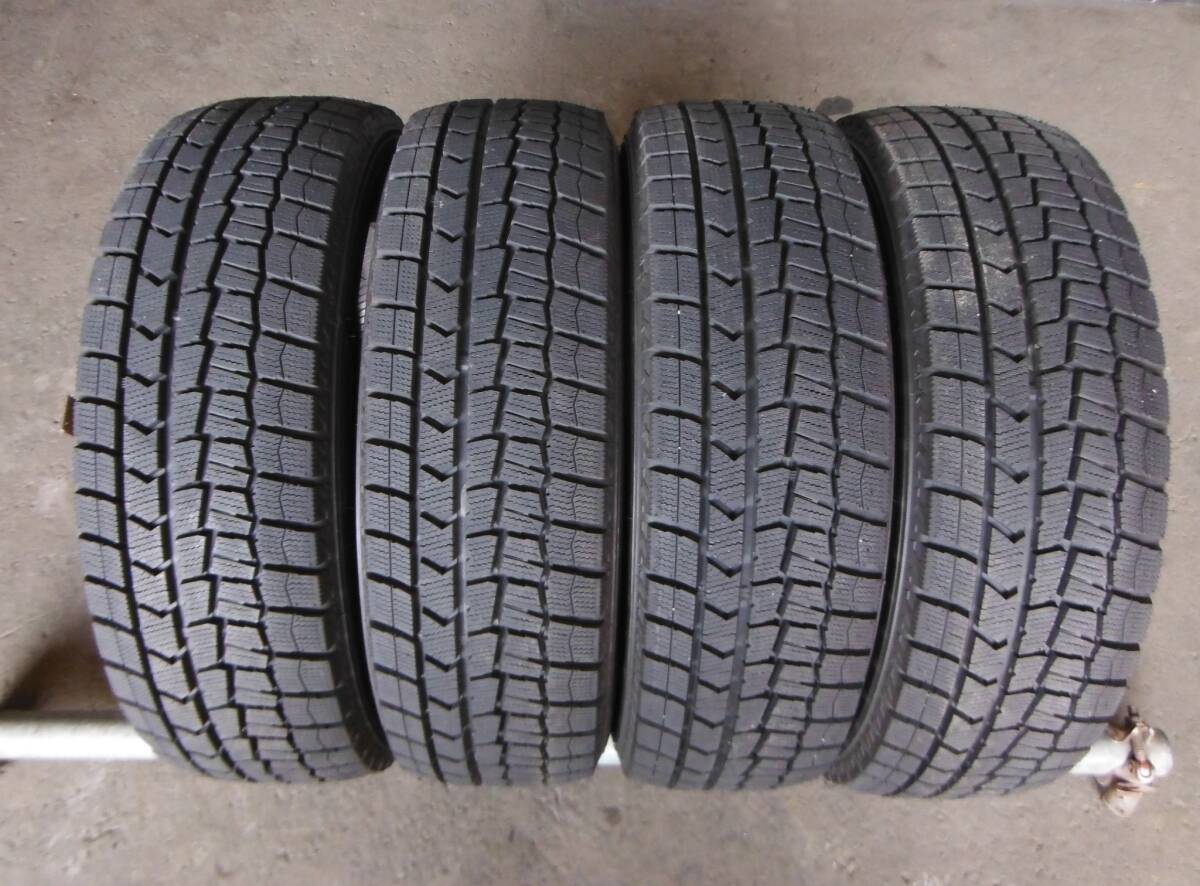 P2513　送料無料! 4本価格 薄イボ付 超バリ山 185/60R16 ダンロップ スタッドレス WINTERMAXX WM02 185/60/16 185/60-16 エアーチェック済!_画像1