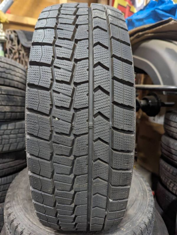 ★送料無料★ 205/60R16 2023年製 9.5分山 ダンロップ WINTERMAXX WM02 1本/中古スタッドレスタイヤ(冬タイヤ) リーフ N7034_F_画像1