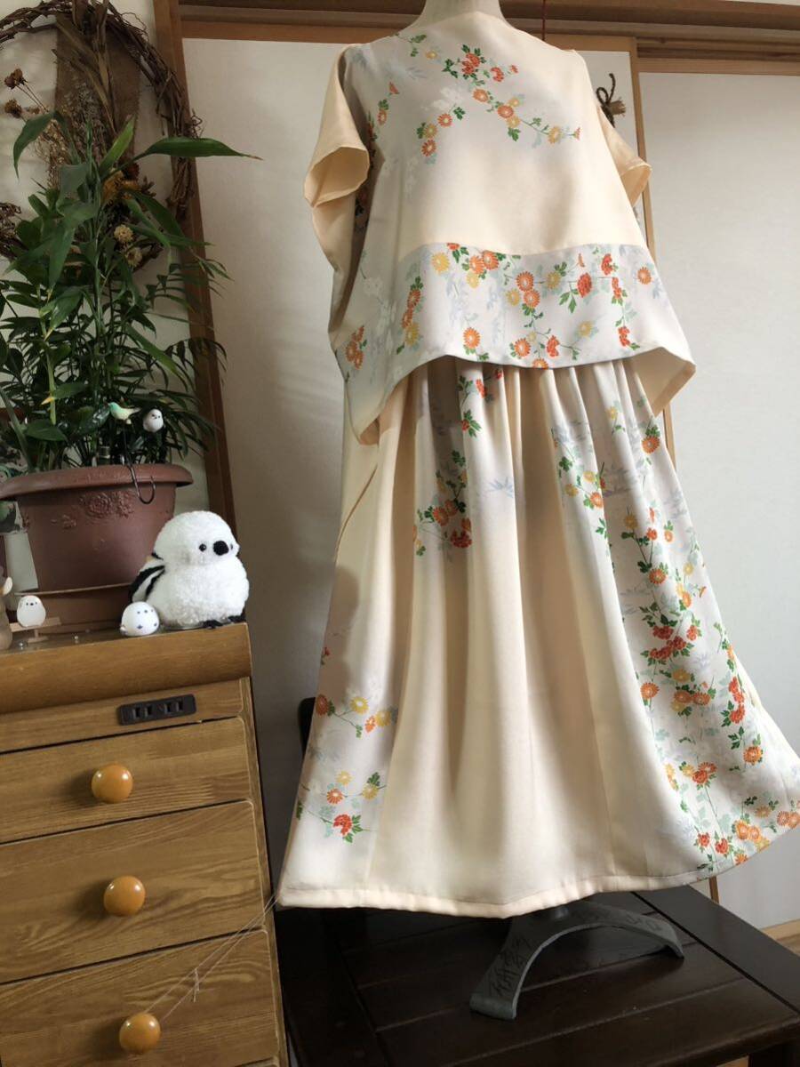 4 кимоно переделка ручная работа старый ткань ручная работа платье длинная юбка 