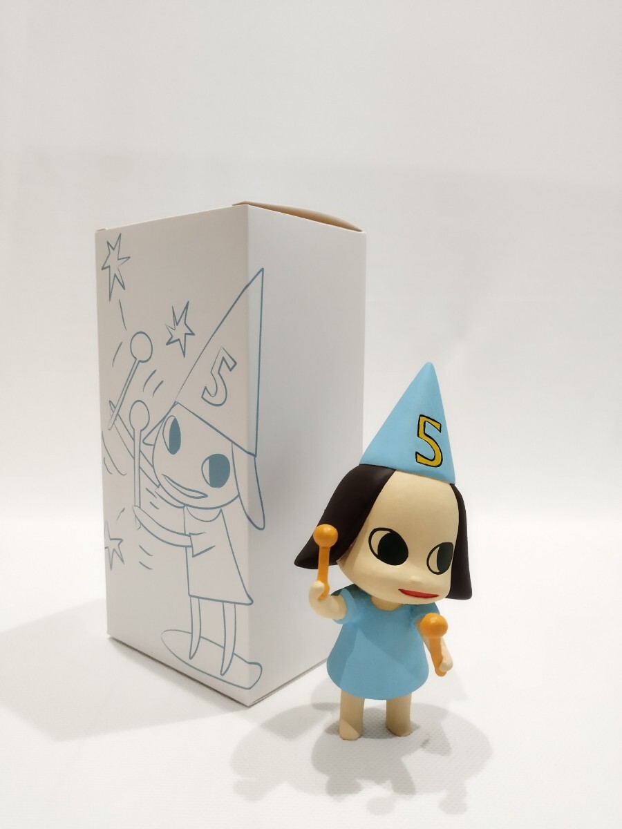 【模写】奈良美智 Yoshitomo Nara No.5 木 フィギュア Hand Painted acrylic on wood 15CM