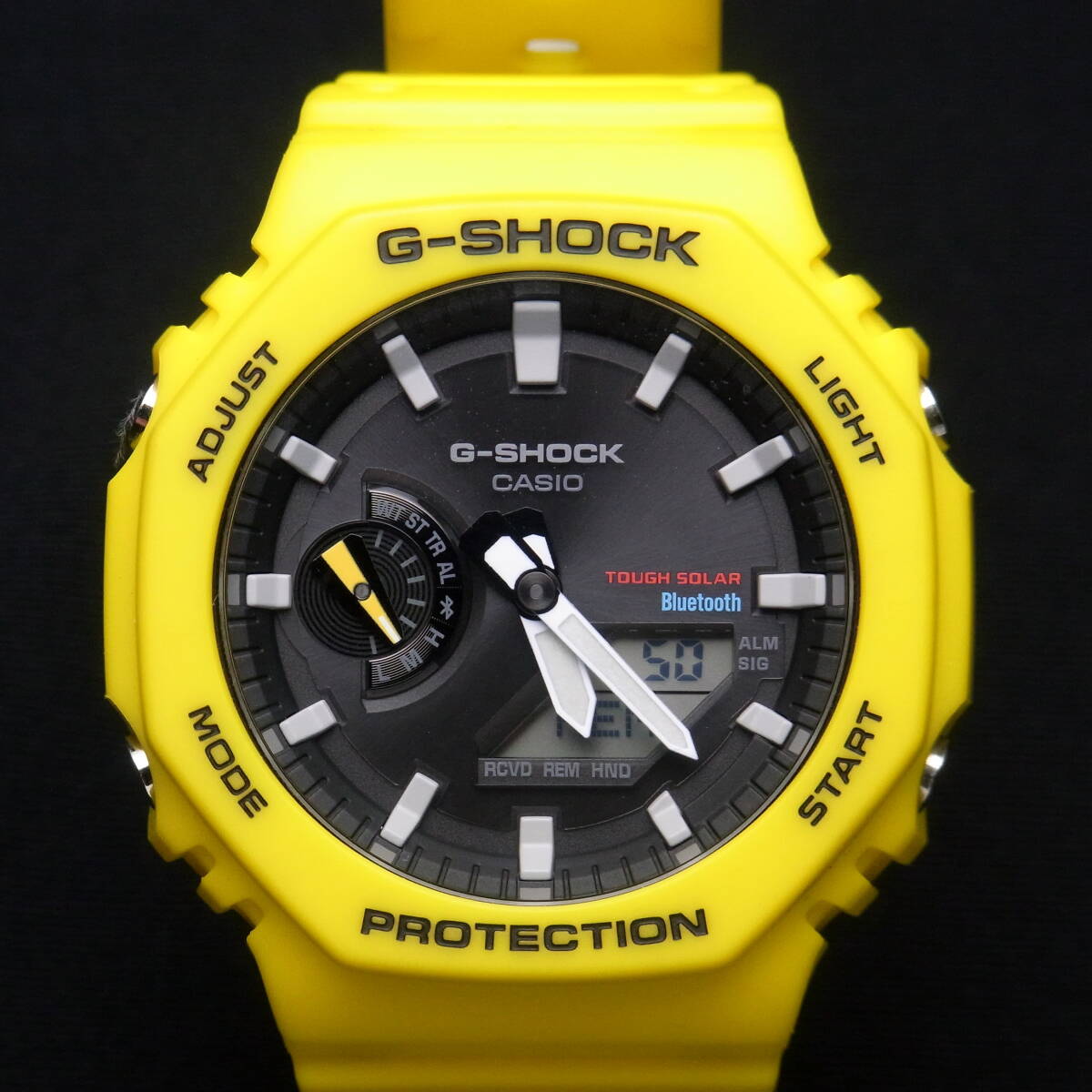 CASIO G-SHOCK カシオ Gショック スマートフォンリンク タフソーラー 腕時計 国内正規品 GA-B2100C-9AJF イエロー_画像1