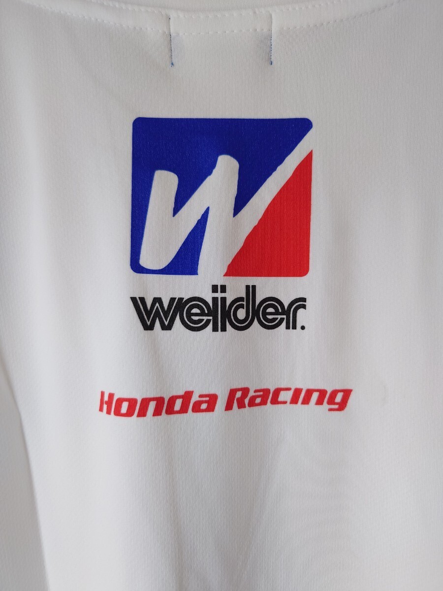 1円〜 レーシングチーム サイン入りTシャツ weiider Honda Racing HSV-010GT ホンダ レーシングドライバー 未使用品 半袖 ドライ Tシャツの画像5