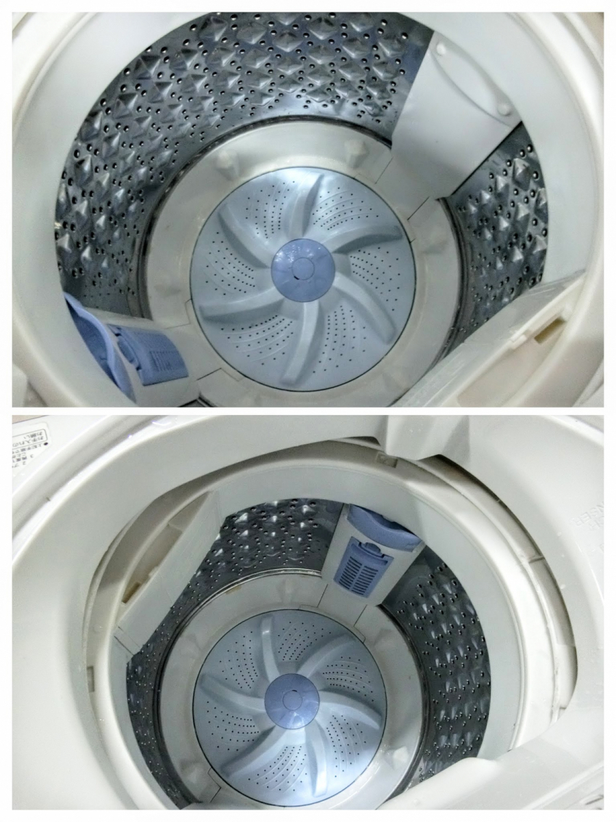 TOSHIBA 縦型洗濯機 AW-6G8(W) 2020年製　 ZABOON 6kg「浸透パワフル洗浄!!」Wセンサー搭載　MT_画像4
