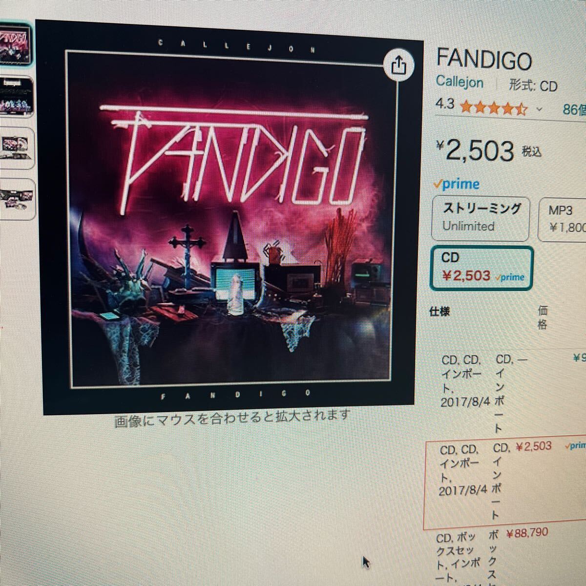 【新品同様】Callejon / Fandigo【Metalcore】Landmvrks,Gideon,Amity Affliction,Novelists,Northlane,Architects,Bring Me The Horizon_画像5