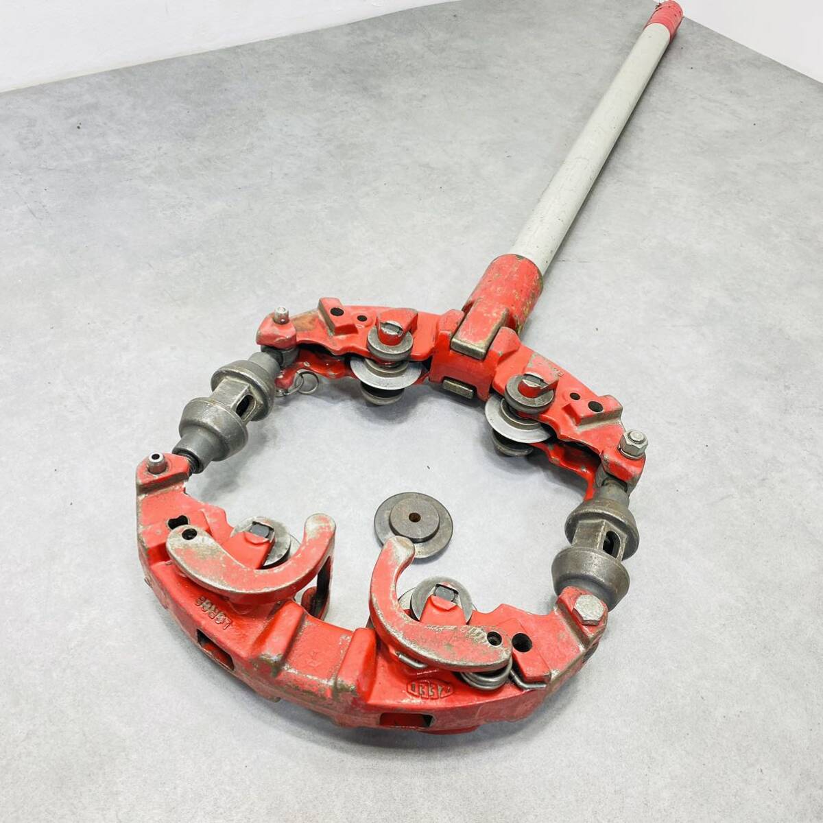 [240315-22]REED manually operated powerful rotary * cutter LCRC8 outer diameter 159~246. cast iron tube, iron tube spare blade one sheets attached pipe cutter 