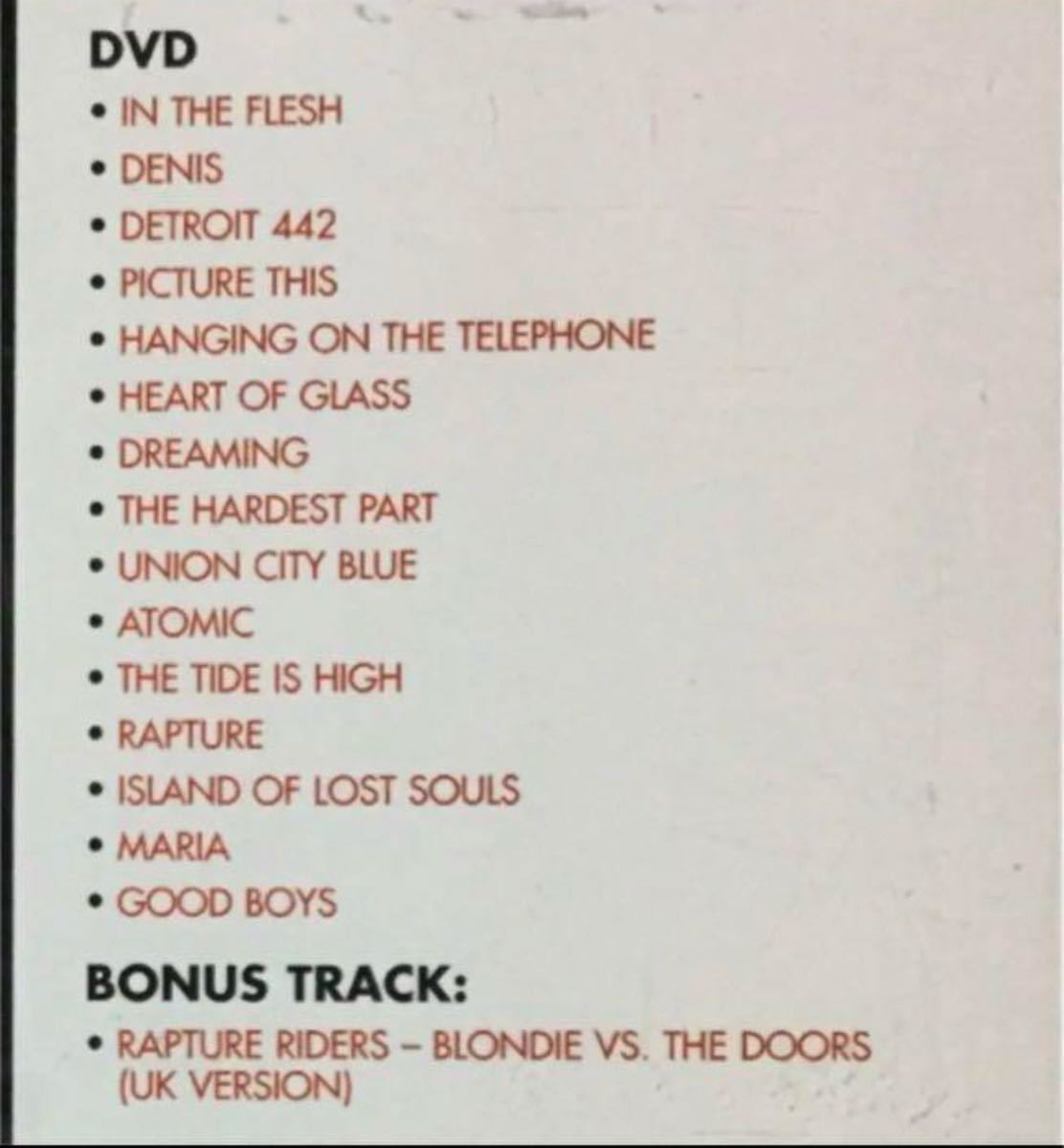 CD＋DVD！Blondie / ブロンディ / Greatest Hits - SOUND & VISION / 2006年_画像10