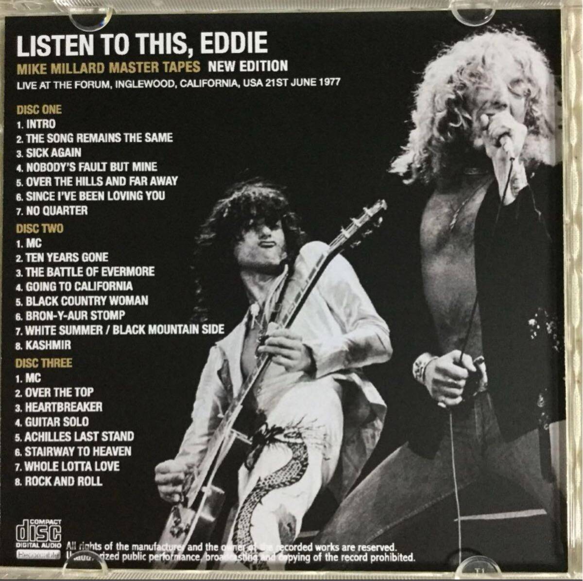 3枚組！LED ZEPPELIN / レッド・ツェッペリン / LISTEN TO THIS,EDDIE - NEW EDITION - Mike Millard Master Tapes