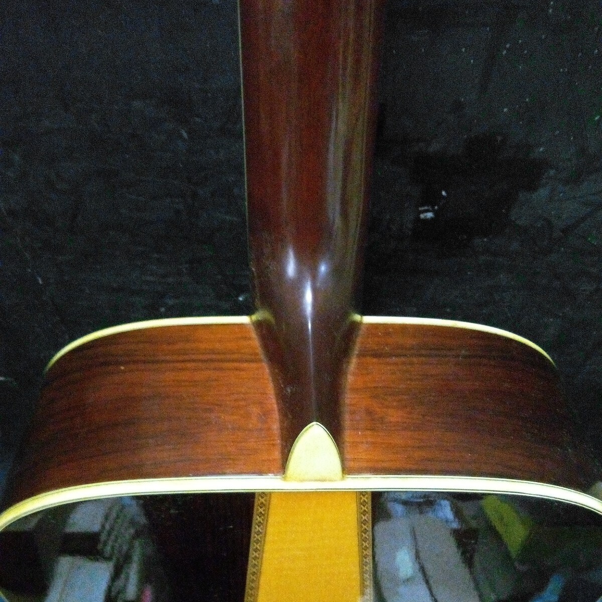 Morris モーリス アコースティックギター 「TF-801」 弦楽器 全長約106cm 幅約40cm 厚さ約11cm 本体のみ ケース無し レトロの画像8
