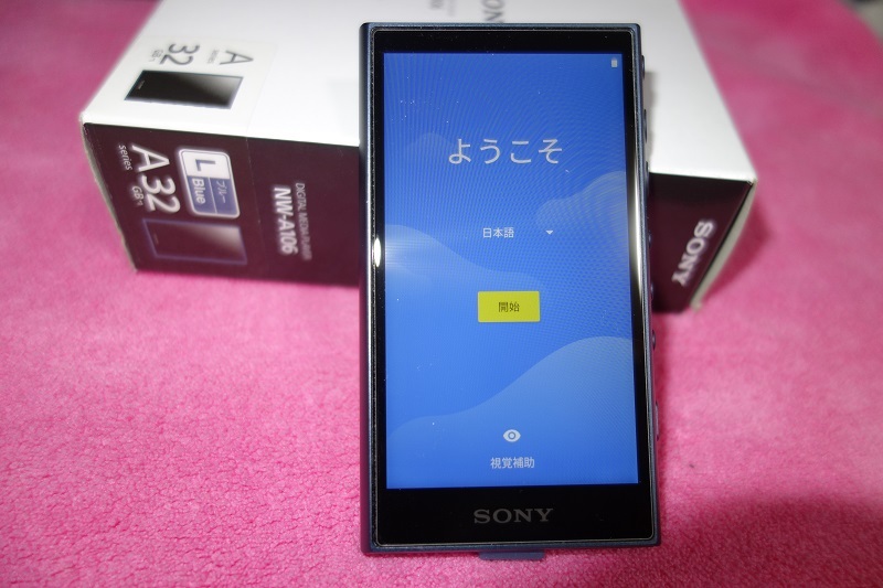 超美品【SONY ソニー】WALKMAN/32GB NW-A106 デジタルオーディオプレーヤー ブルー_画像2