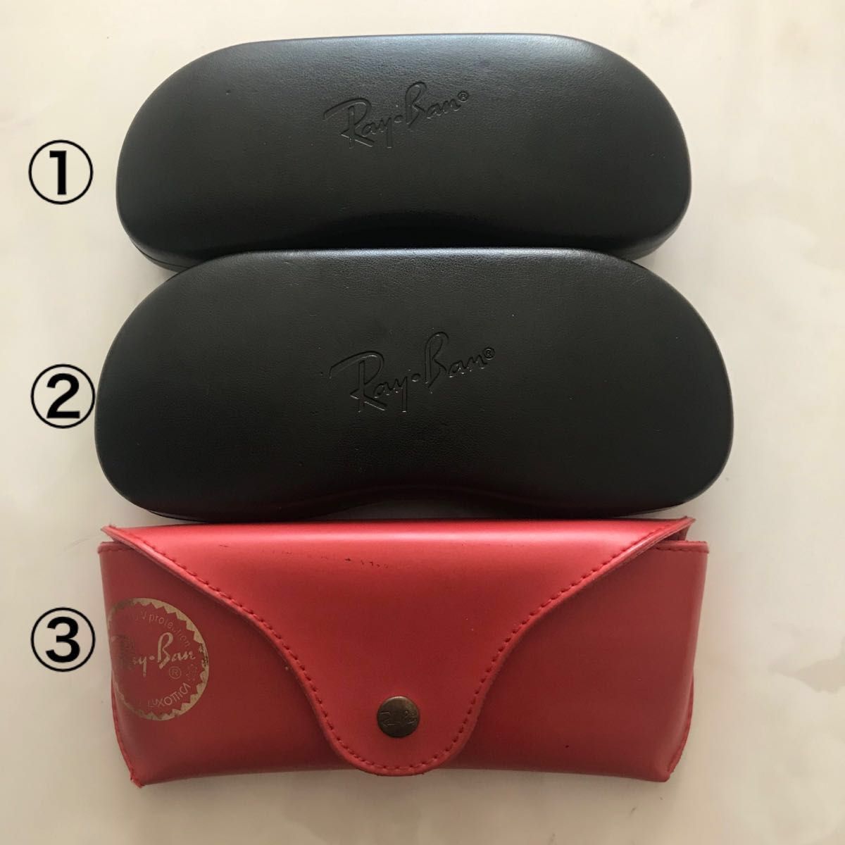Ray-Ban/レイバン/メガネ サングラスケース 3個セット 【即日 Ray-Ban/レイバン/メガネ サングラスケース 3個セット 【即日