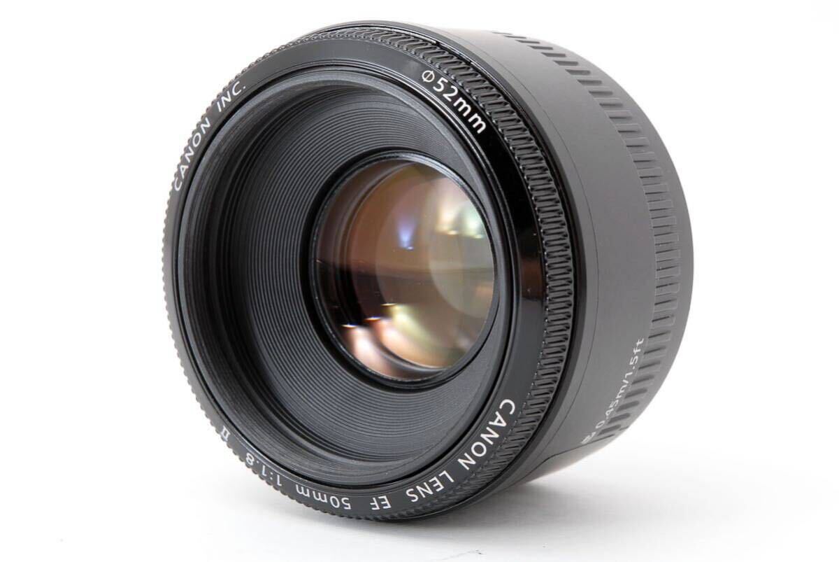 Canon/キヤノン LENS EF 50mm 1:1.8 II 単焦点レンズ AF動作確認済み_画像2