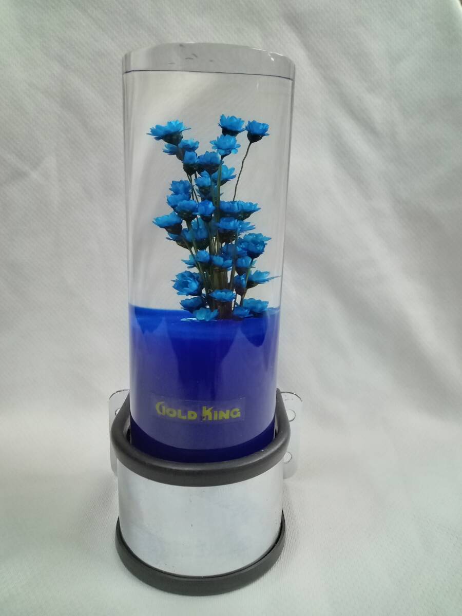  Gold King pillar light underwater flower blue 
