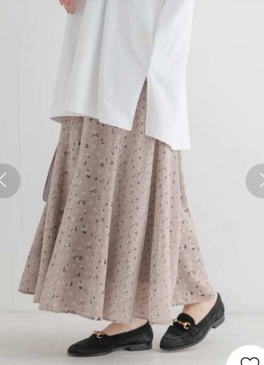 アーバンリサーチ ロングスカート 花柄 ベージュ系 フラワープリント スカート スカート