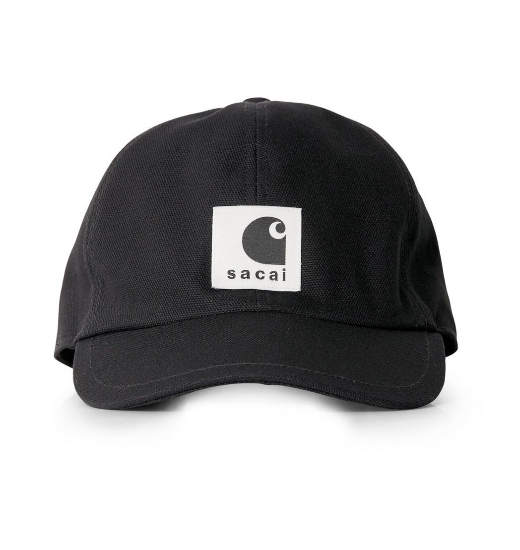 sacai Carhartt WIP Duck Cap BLACK サカイ カーハート ウィップ ダック キャップ ブラック パーカー　 MA-1_画像2