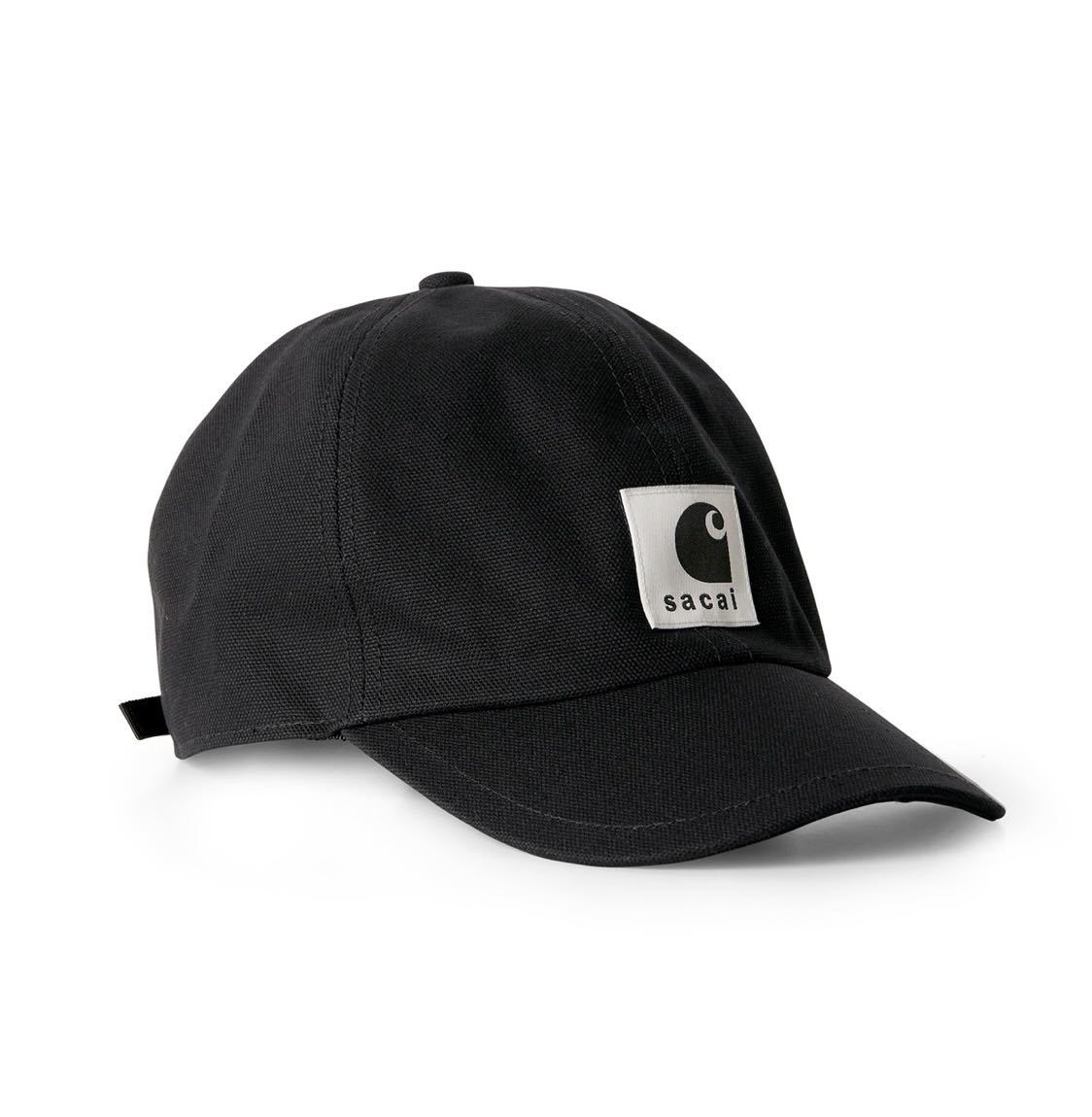 sacai Carhartt WIP Duck Cap BLACK サカイ カーハート ウィップ ダック キャップ ブラック パーカー　 MA-1_画像4