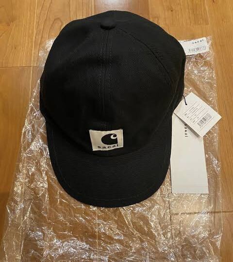 sacai Carhartt WIP Duck Cap BLACK サカイ カーハート ウィップ ダック キャップ ブラック パーカー　 MA-1_画像6