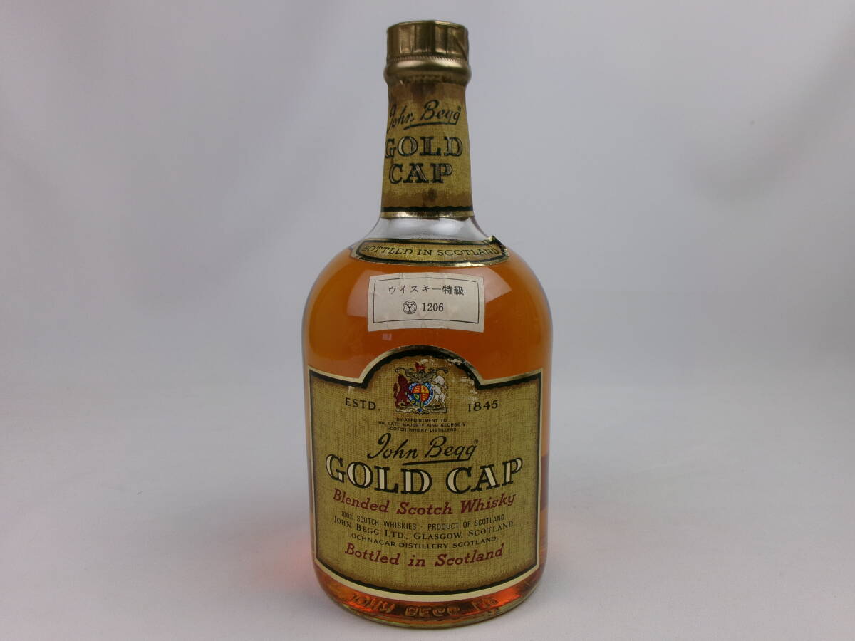 同梱不可　未開栓　古酒　John Begg GOLD CAP 760ml 43%　スコッチ　ウイスキー_画像2