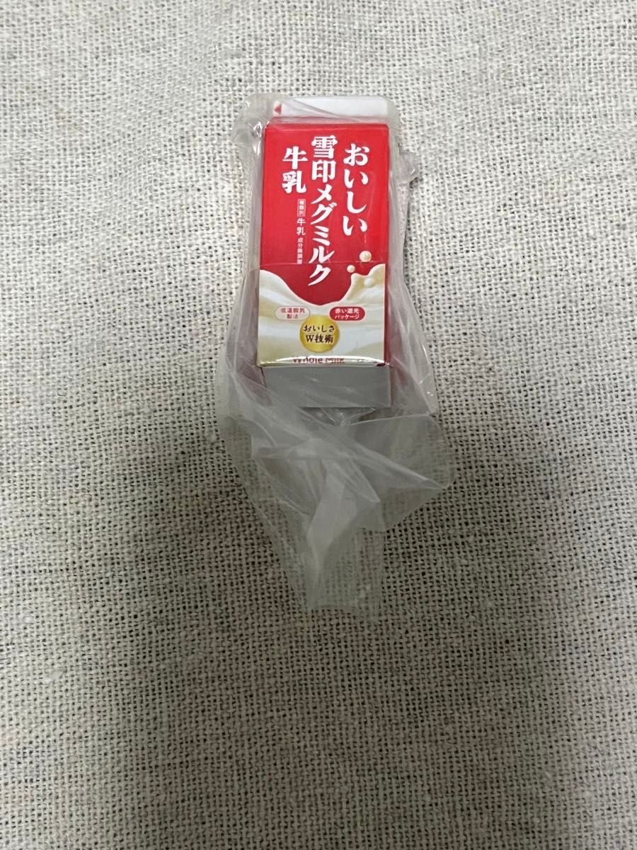 雪印メグミルク　ミニチュアチャーム　パック飲料シリーズ　 2種セット ガシャポン バンダイ