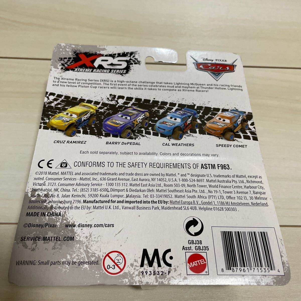 マテル カーズ ジャクソン ストーム JACKSON STORM 2.0 MUD RACING XRS マッド レーシング MATTEL CARS ミニカー キャラクターカー_画像2