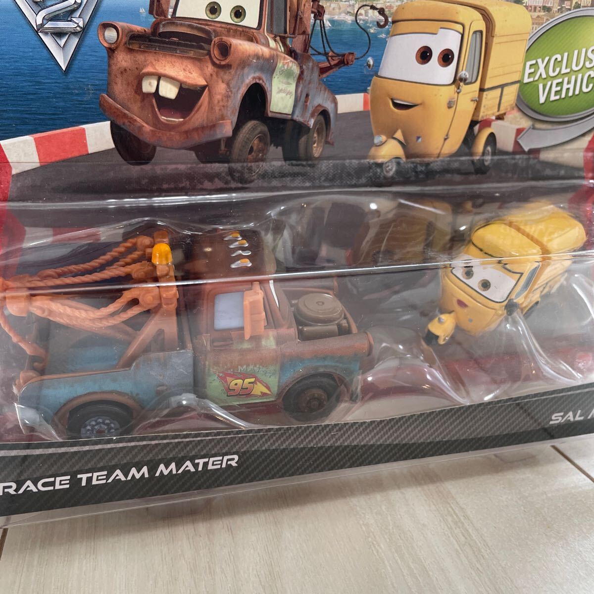 マテル カーズ レース チーム メーター RACE TEAM MATER MATTEL CARS ミニカー キャラクターカー 95 SAL MACHIANI サル マキアーニ_画像4