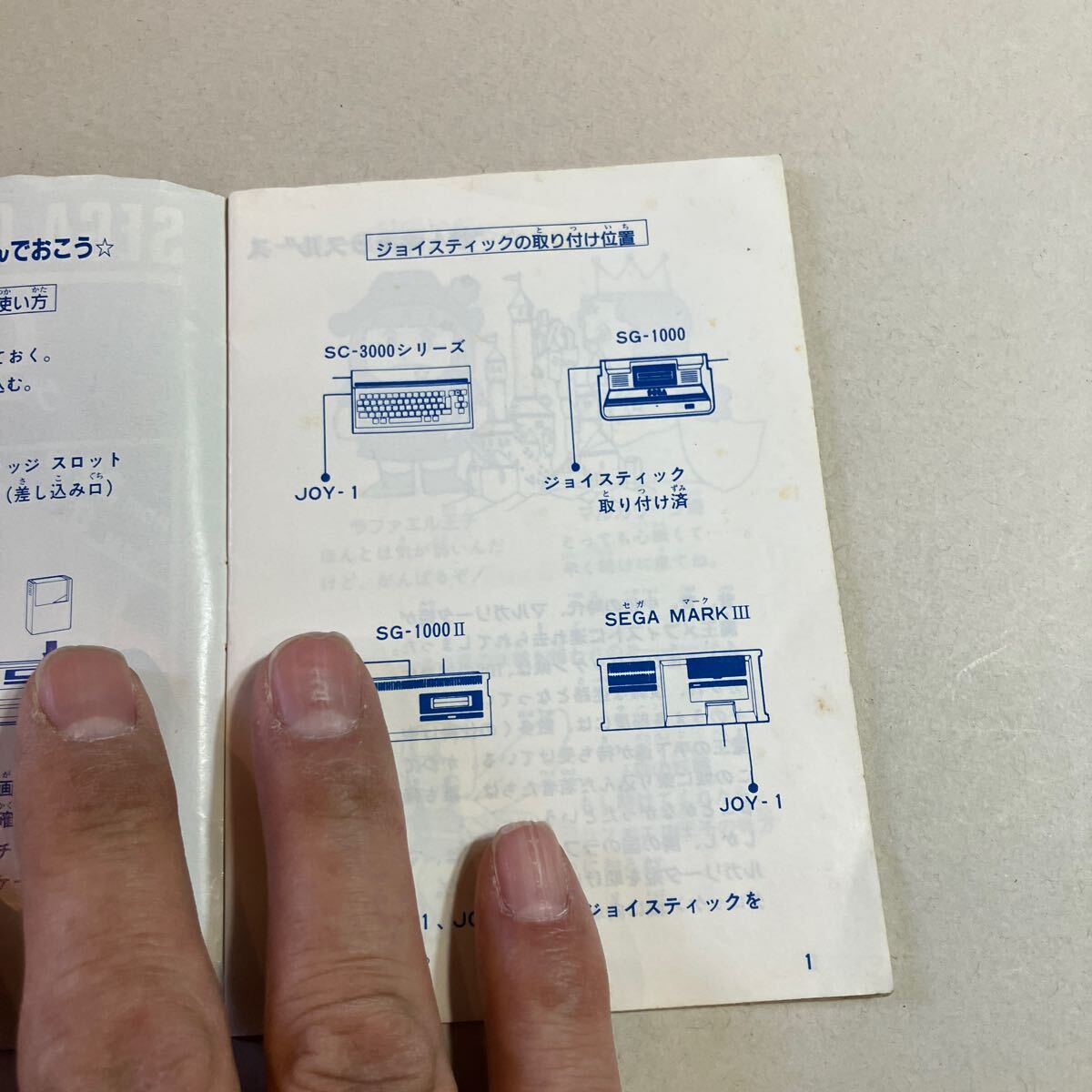 SEGA SC-3000 SG-1000 1000Ⅱ MARKⅢ ザ キャッスル 取扱説明書 美品 の画像2