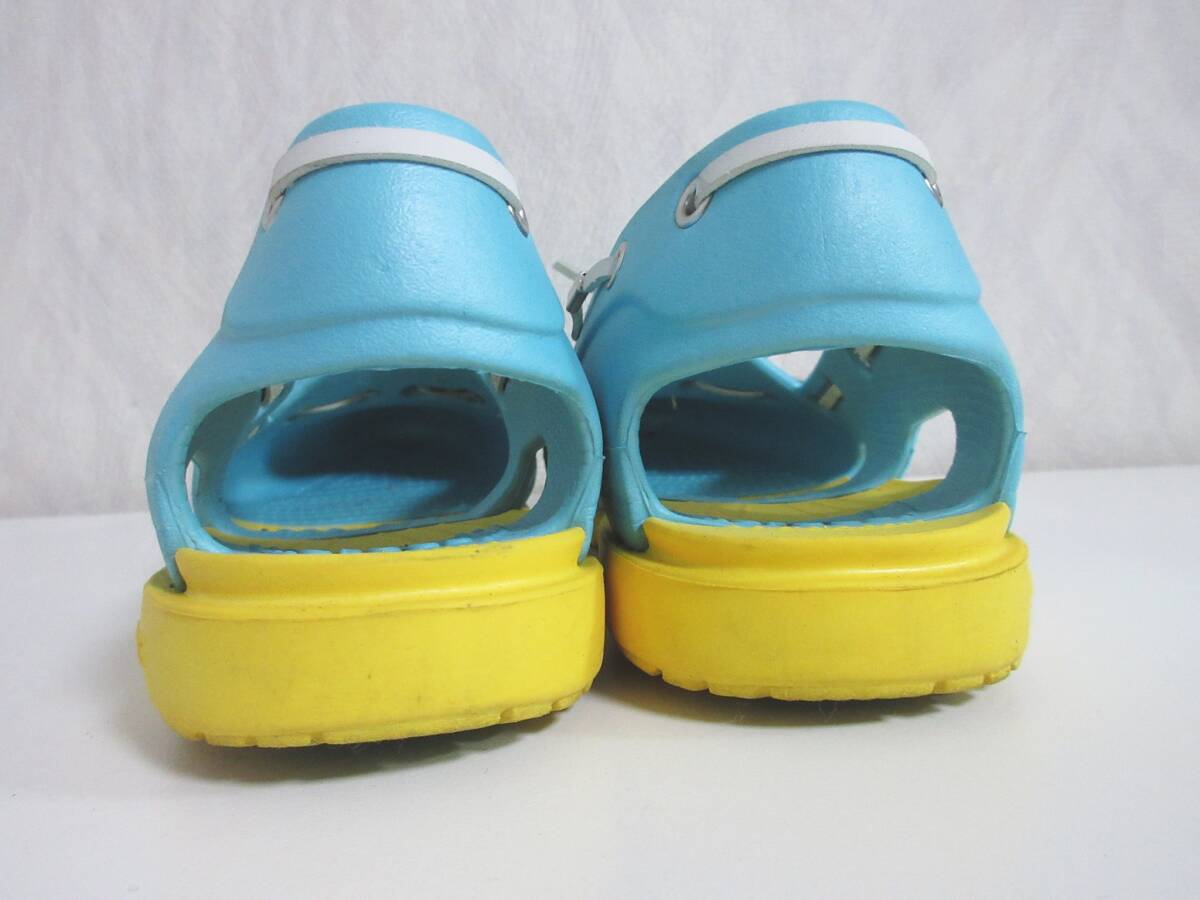 クロックス crocs デッキシューズ 水色 W9 約25cm irmri 北6793_画像4