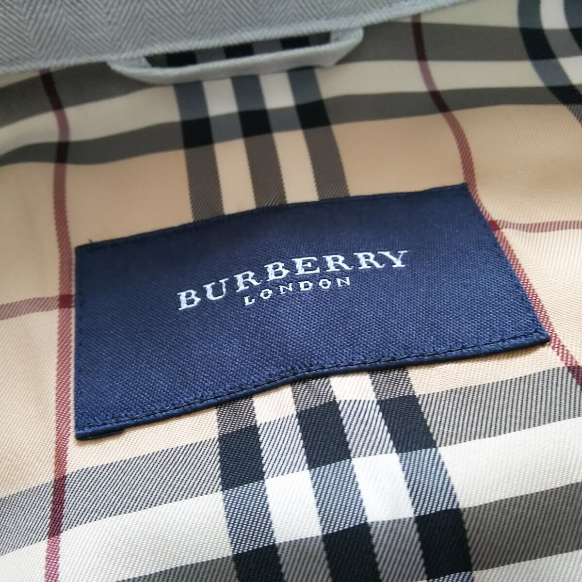 【美品 希少LL】バーバリーロンドン スウィングトップ ジャケット ホースマーク 麻 BURBERRYLONDON アウター ブルゾン コートの画像7