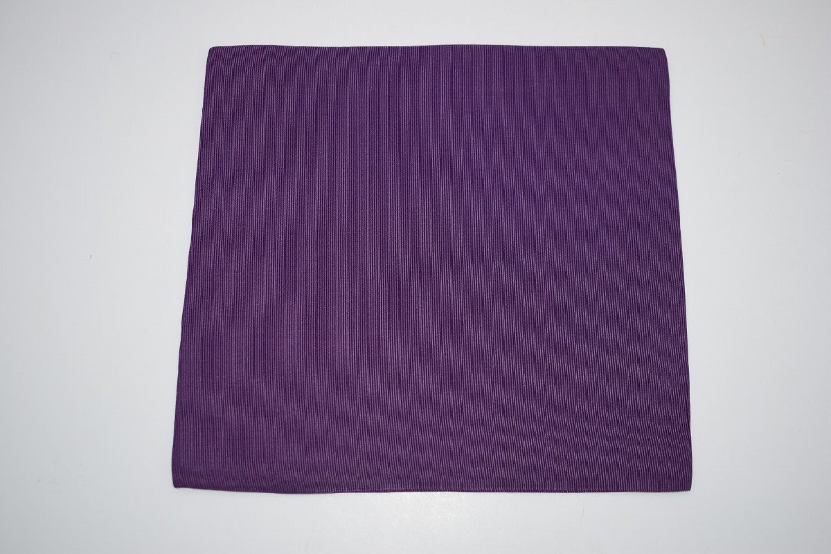 茶道具 紫 古帛紗 小帛紗 交織 約16×15.3cm 茶道 t ms2027-12の画像1