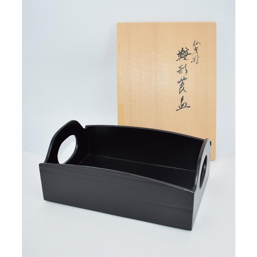 茶道具 鞍形 莨盆 煙草盆 川瀬 表完 造 茶道 t 9304947 注)長期在庫品につき箱に変色等が見られますが、本体は問題ございません。_画像1