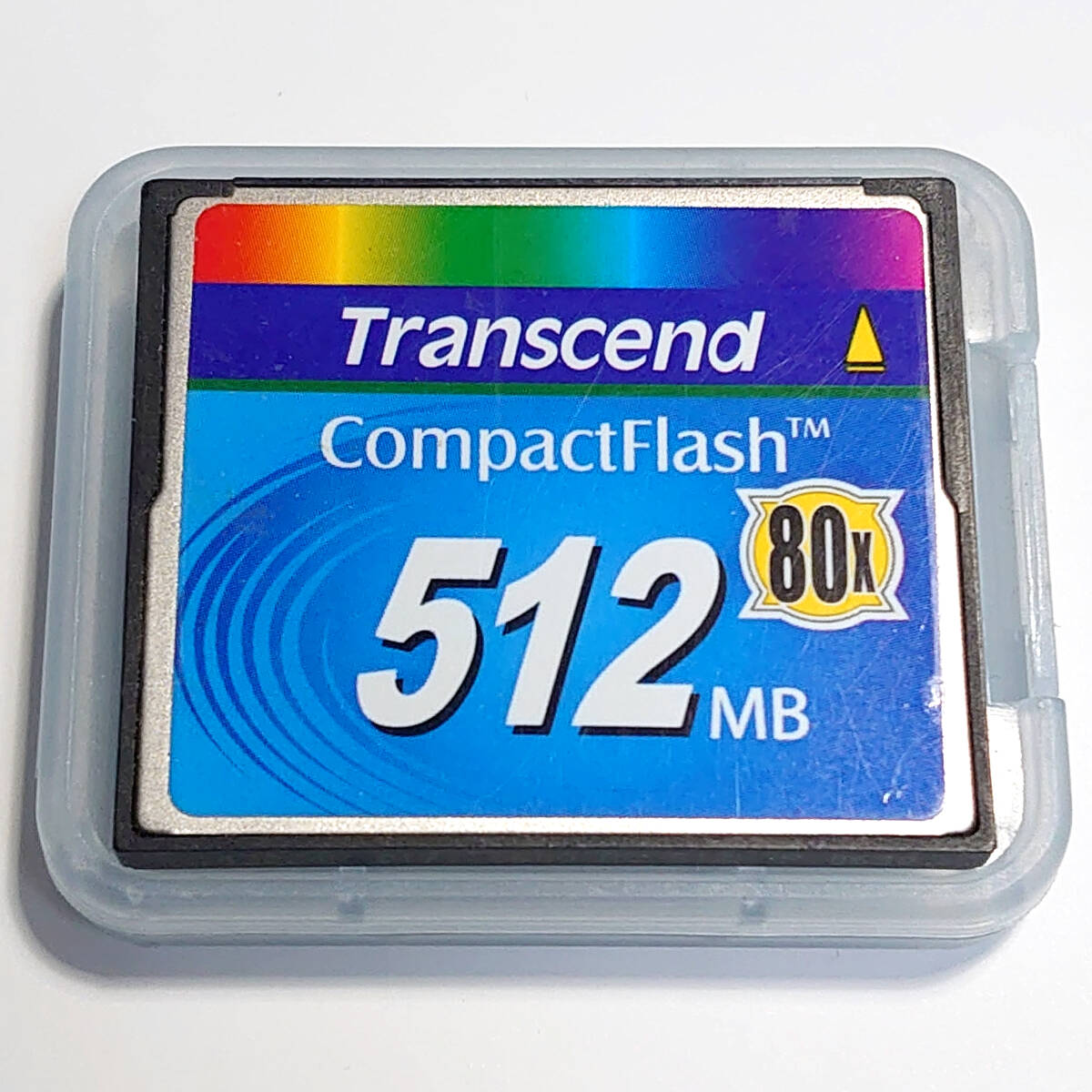 フォーマット済 ケース付 512MB 80x Transcend コンパクトフラッシュ メモリーカードの画像1