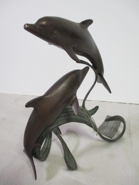 イルカ SPI オブジェ ブロンズ 飾り インテリア 置物の画像2
