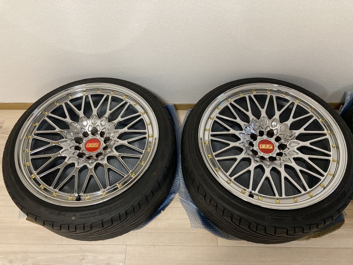 中古社外ホイール FORGED 19×8.5J +30 19×10J +30 PCD 114.3 タイヤ 215/35R19 245/35R19 4本セット 【トヨタ クラウン セルシオ】_画像1