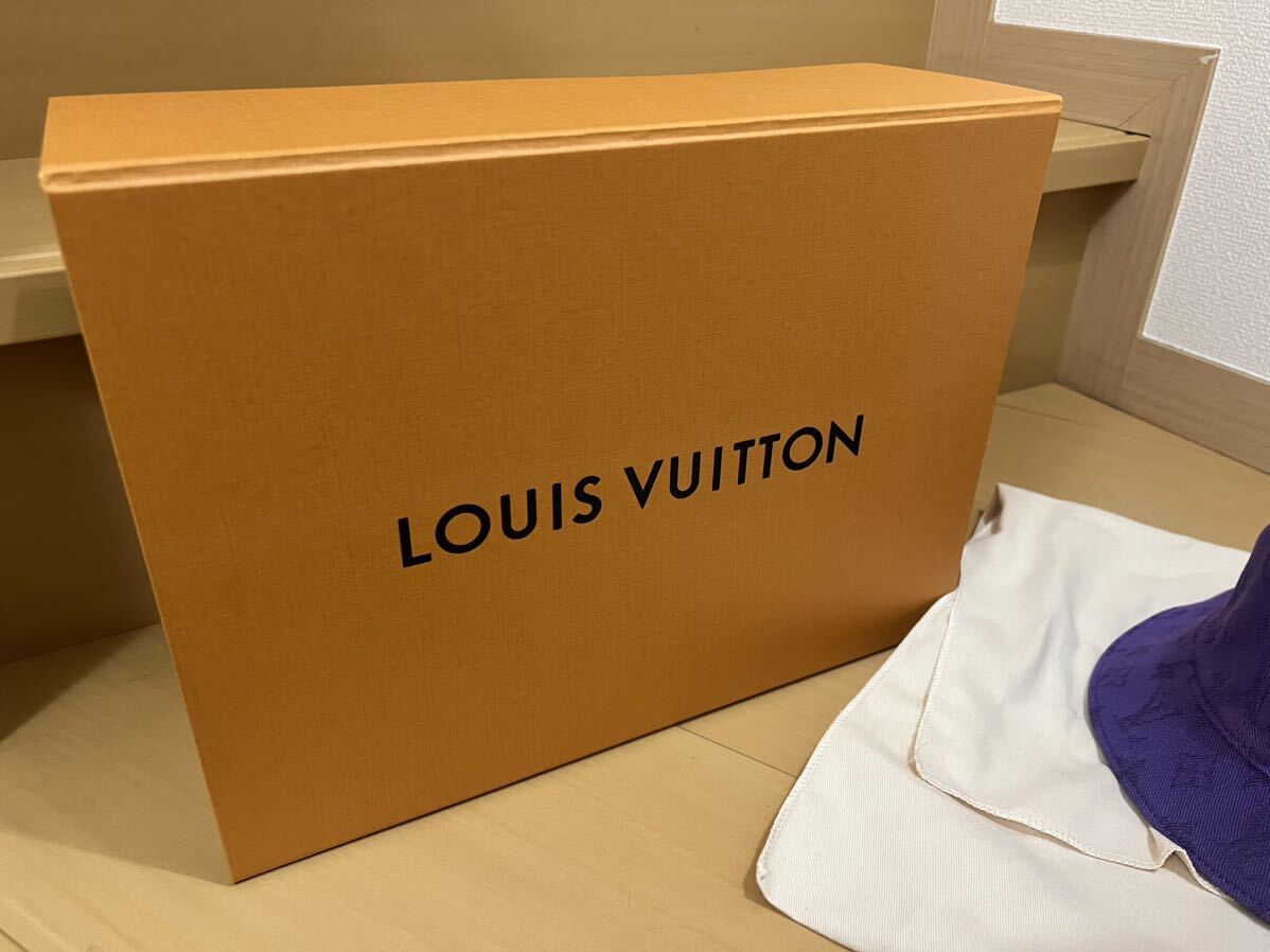 1円スタート！売り切り　LOUIS VUITTON ルイヴィトン シャポー モノグラム NX1292 ハット コットン×ポリエステル パープル M77850_画像8